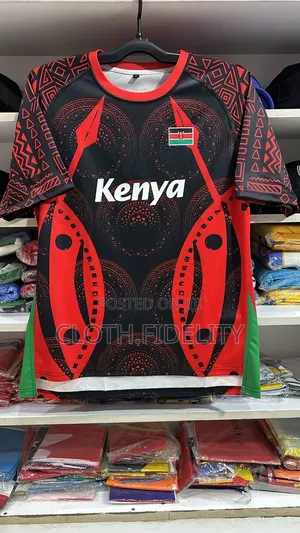 Rugby Kenya Jerseys( Red and Black)