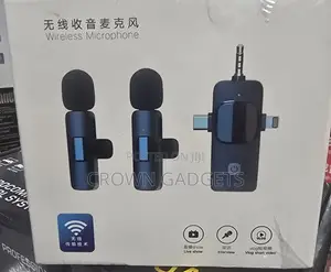 Clip-on Wireless Mics – Dual Set With Multi-Port Plug