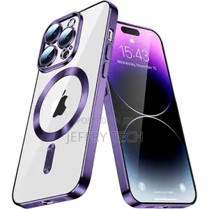 Magnetic Pouch Case for iPhone 14 Pro Max With Magsafe Purpl