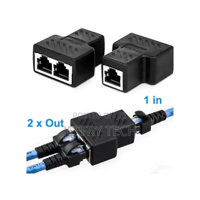 Generix Ethernet Rj45 Adapter Splitter 2 Port Rj45 Spliter R