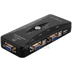 4 Port KVM Switch Box Vga Switch (Monitor/Keyboard/Mouse Con