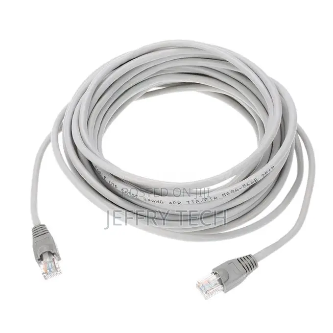 Rj45 Ethernet Network Cable 15m Cat.6 Grey, Professional Qua