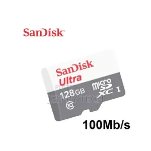 Sandisk Micro SDHC Memory Card 128gb Speed ​​100 Mb/S, Clas