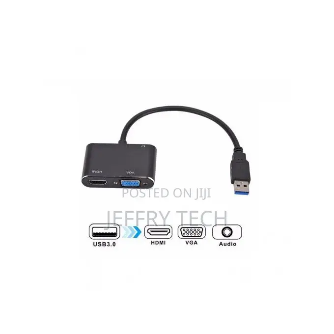 Usb 3.0 to Hdmi + Vga and Audio Adapter