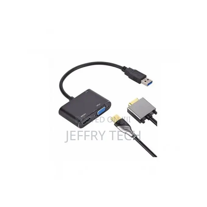 Usb 3.0 to Hdmi + Vga and Audio Adapter