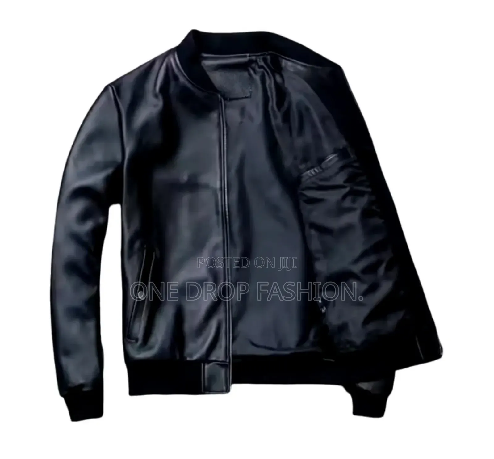 Mens Italian Black Leather Jacket
