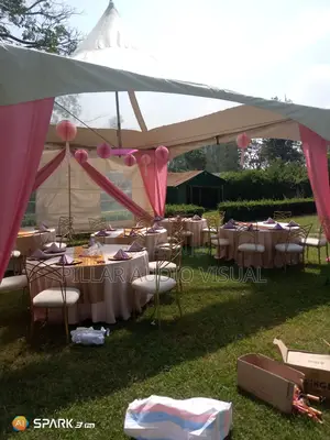 Tables Dressed With Seats/Chairs,Hire Tents Too With Draping