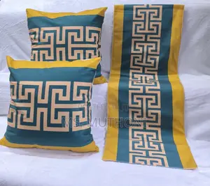 Decorative Bed Runners and Matching Cushions Set,