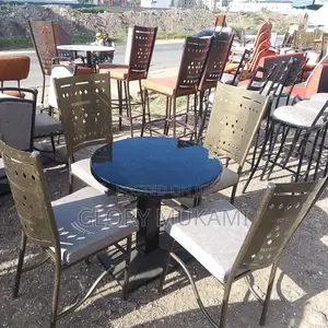 Restaurant And Bar Chairs With Table