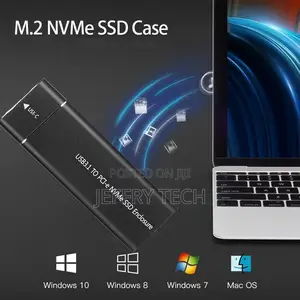 Usb 3.1 to M.2 Nvme SSD E, M-Key to Type C Case for Nvme SSD