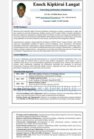 Database Administator and ICT Personnel