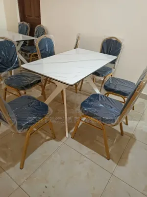 Quality Modern Dining Table/Hotel Table With 6 Chairs Kjf4e