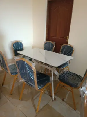 Elegant 6 Dining Chairs Plus Dining Table/Hotel Table Yq2