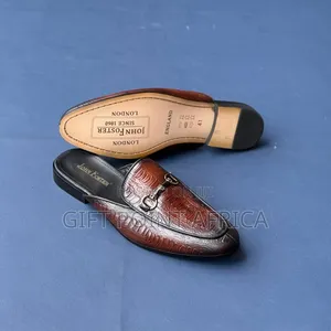 Brown John Foster Leather Mules