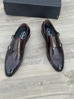 Leather Clarks Official Shoes For Men