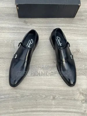 Leather Clarks Official Shoes For Men