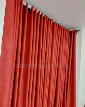 Red and Orange Rough in Texture Designer Curtain