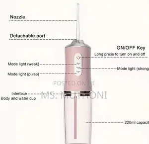 Portable Oral Care Irrigator With 4 Nozzles