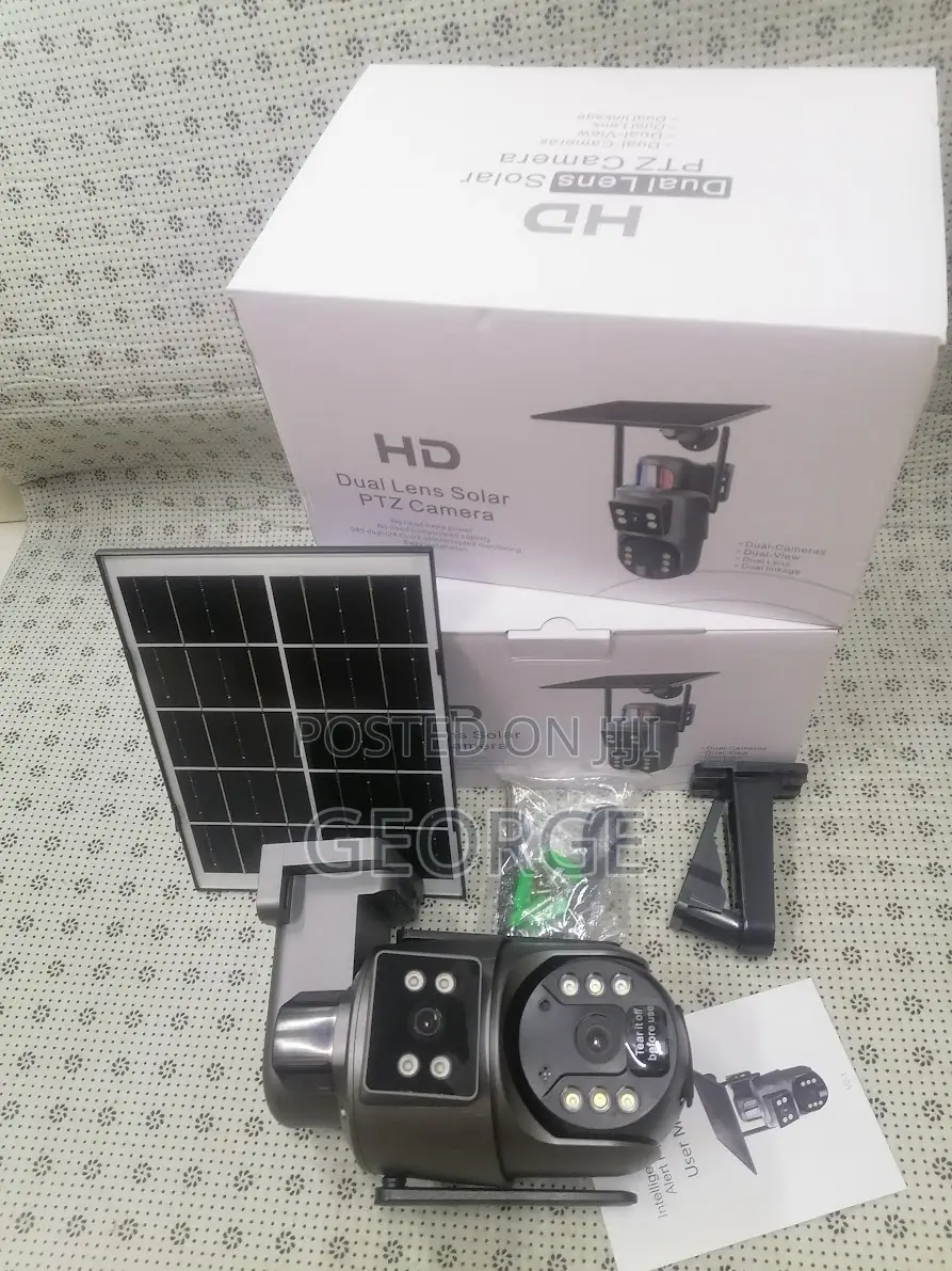 Ubox 4g PTZ Camera Solar-4mp Dual Lens Solar