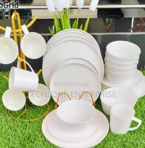 Dinner Set - 24 PCS Quality Plain White Dinner Set in Stock,