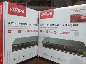 Dahua 8-Port 10/100 MBPS +2-Port Gigabit Poe Switch
