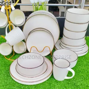 High Quality 24pcs White Ceramic Dinner Set !
