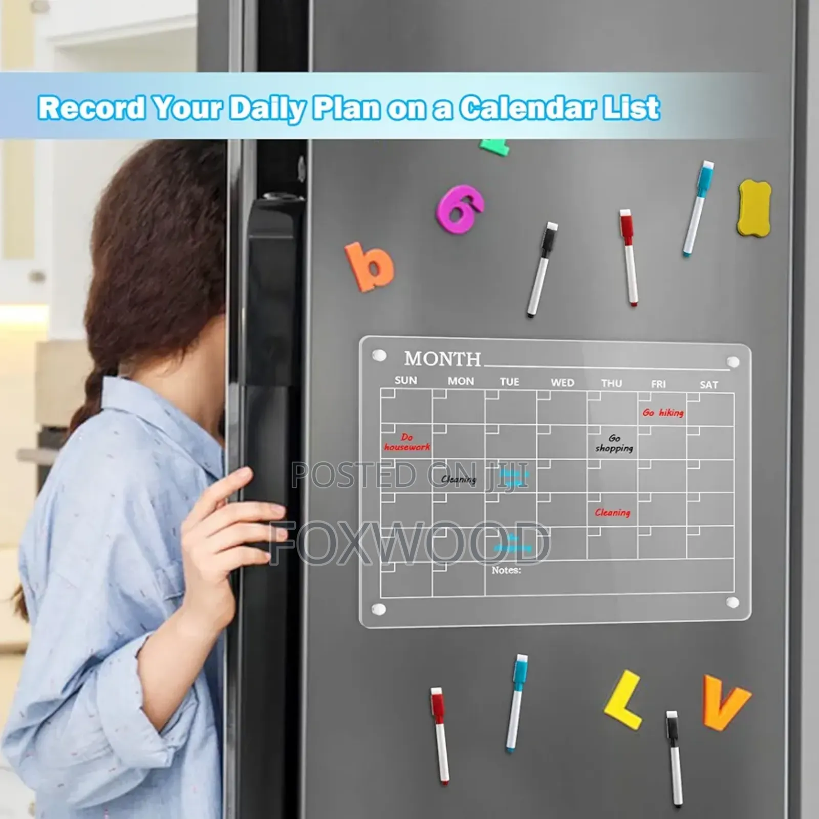 Monthly Magnetic Fridge Planner