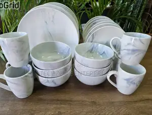 Dinner Set - Beautiful 24 Pieces Ceramic Dinner Set ;