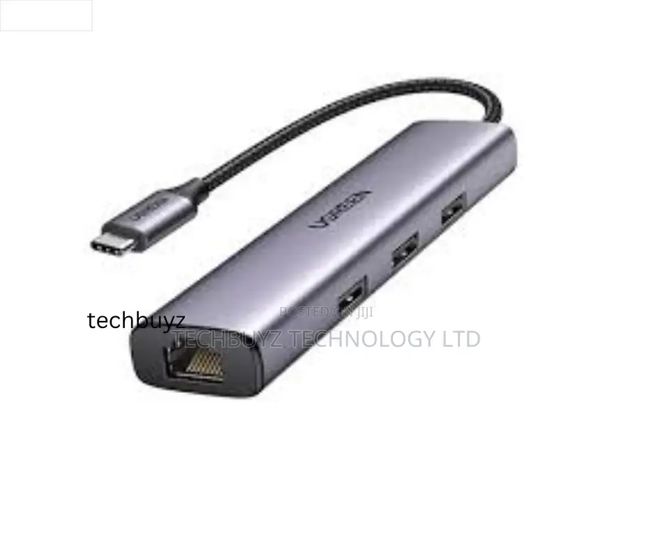 Ugreen Usb-C to Rj45 Ethernet + Usb-a 3.0 (3 Ports)Adapter