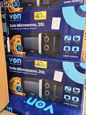Von Vams-20mgx 20l Manual Microwave Oven 7 Power Levels ;
