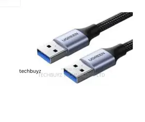 Ugreen Usb-a 3.0 Male to Male Braided Cable 2m Black - Us373