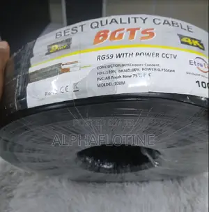 Rg59 With Power Coaxial Cable 100 Meters for CCTV System