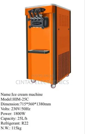 Commercial Ice Cream Machine 1800watts