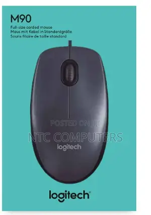 Logitech Wired Mouse M90 Black USB - It, Gaming, Mice