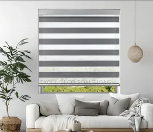 Bold Black Zebra Blinds for Contrast