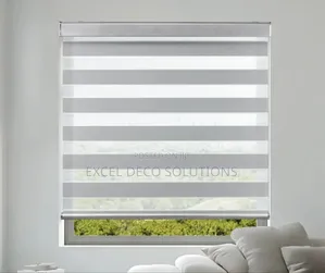 Elegant Beige Zebra Blinds for Neutral Decor