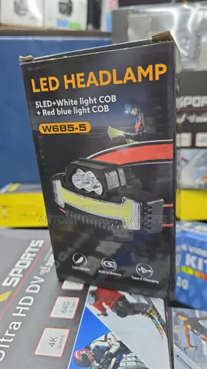 Usb-c Led Headlamp – Built-in Battery, Multi-color Light
