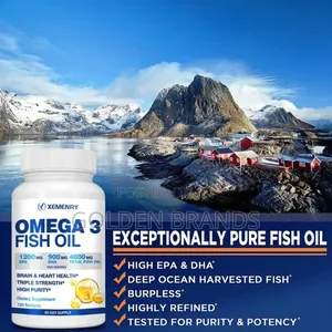 Omega 3 Fish Oil-Immunity, Joint, Eye, Skin Health 60 PCS