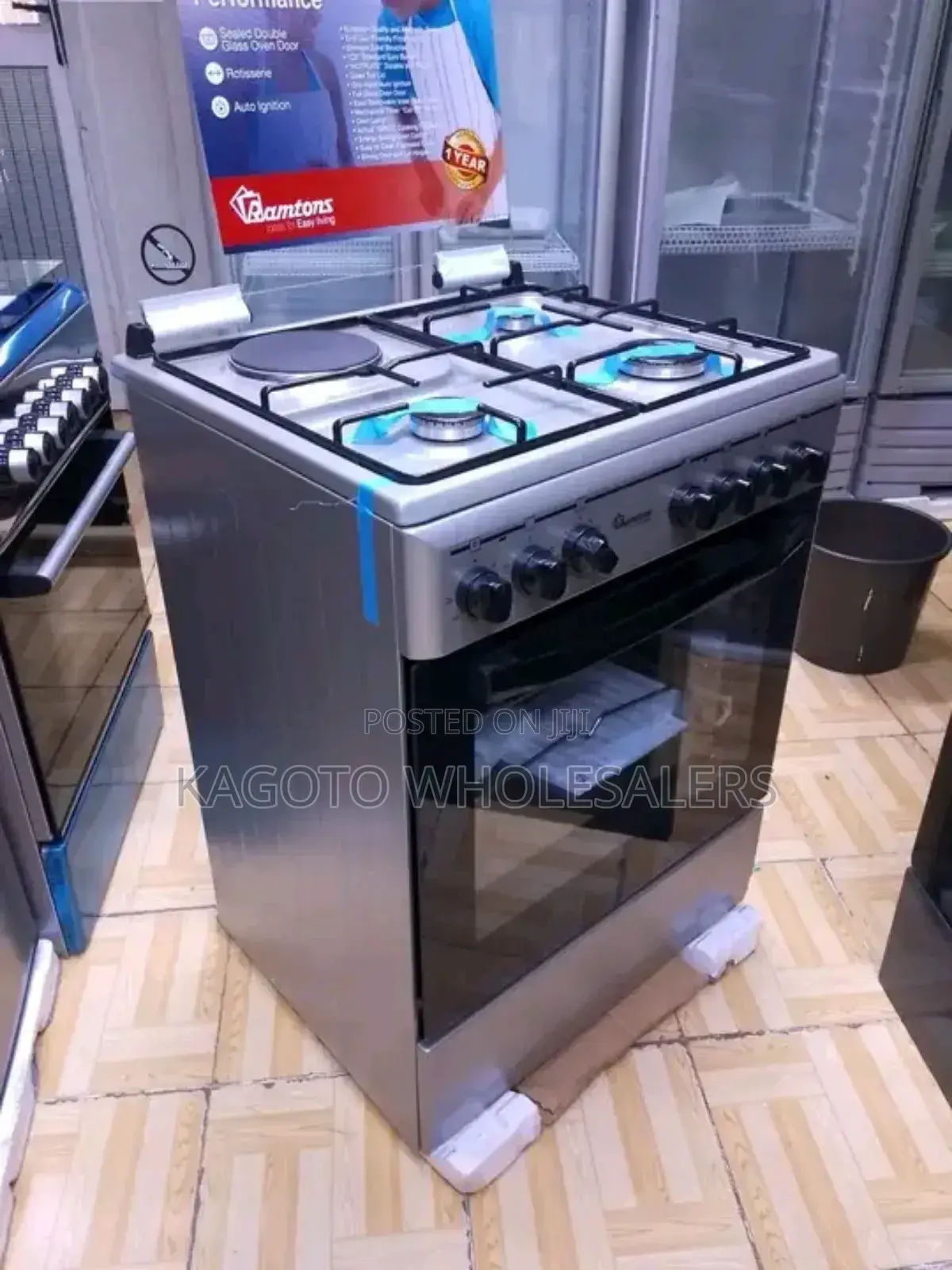 Auto-Ignition 3+1 Ramtons 55 by 60 Cooker