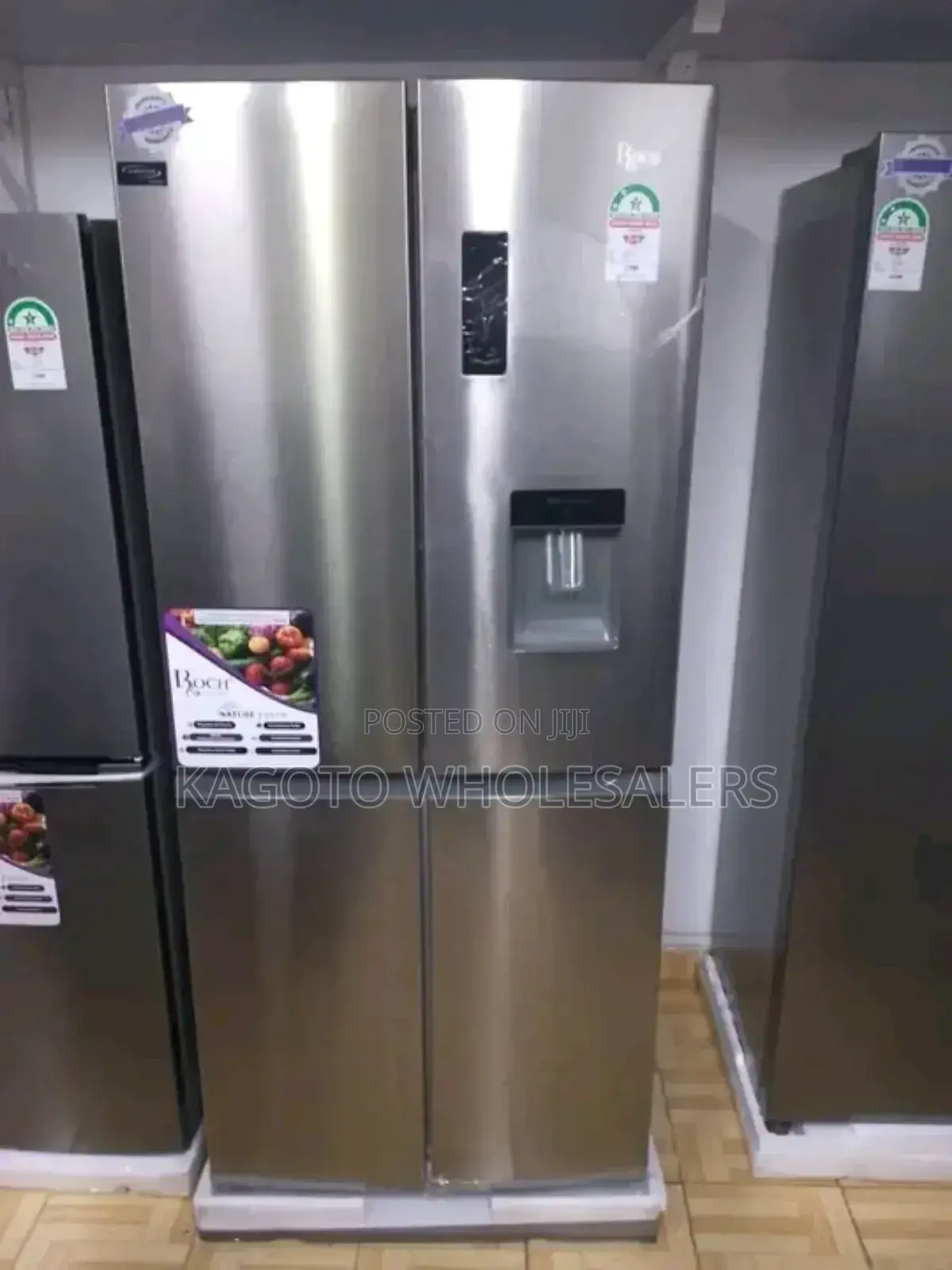 Roch 4 Door Side by Side Refrigerator With Water Dispenser