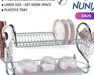 Nunix 2-Tier Dish Rack – Sleek, Sturdy Space-Saving