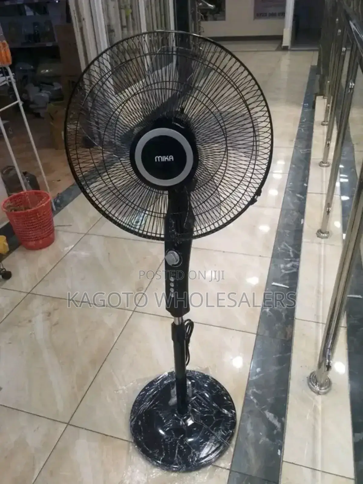 Black 16 Inches Standing Fan