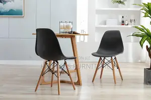 Smart Light Duty Black 4-Legged Eames Chair