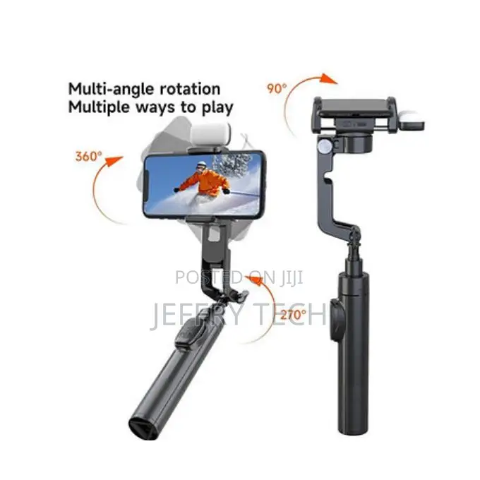 Phone Stabilizer, Selfie Stick + Bluetooth Remote Control,