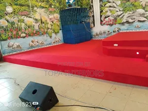 Stable Surface Church Altar Floor Red Carpets Whole Floor