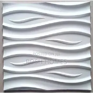 Wave 3d White Wall Panels