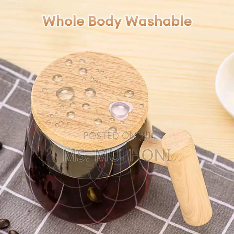 *400ml Electric Borosilicate Self Stirring Mug