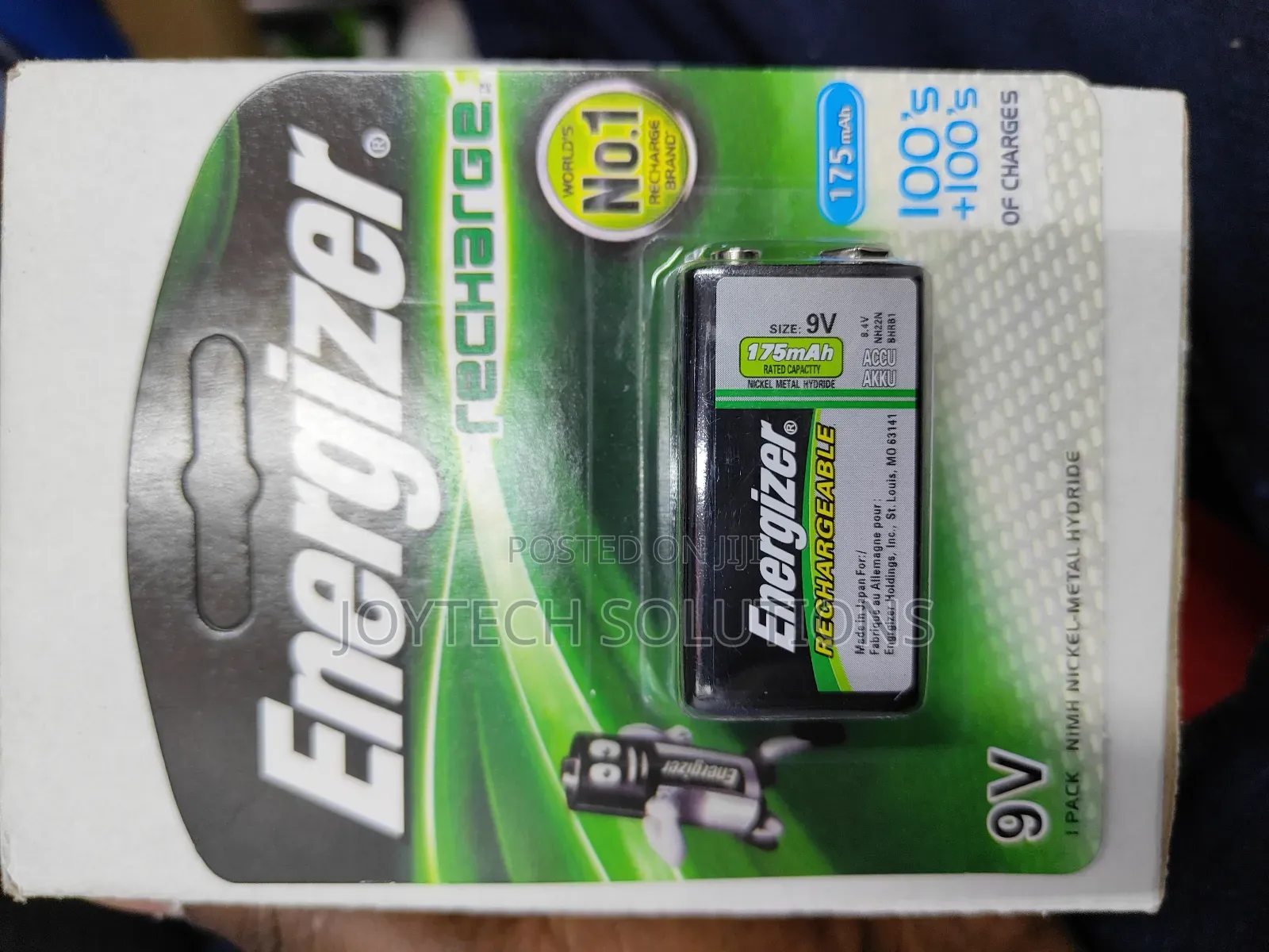 Energizer Rechargeable 9v