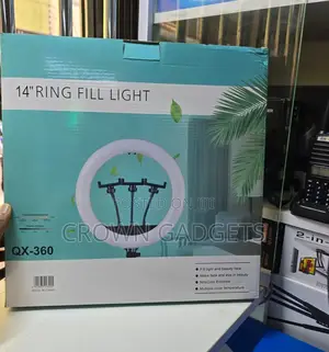 Qx-360 Ring Light – 14” for Live Stream, Selfies Tutorials