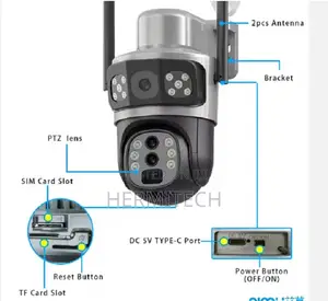 V380 Pro 8mp Solar CCTV Camera 4g